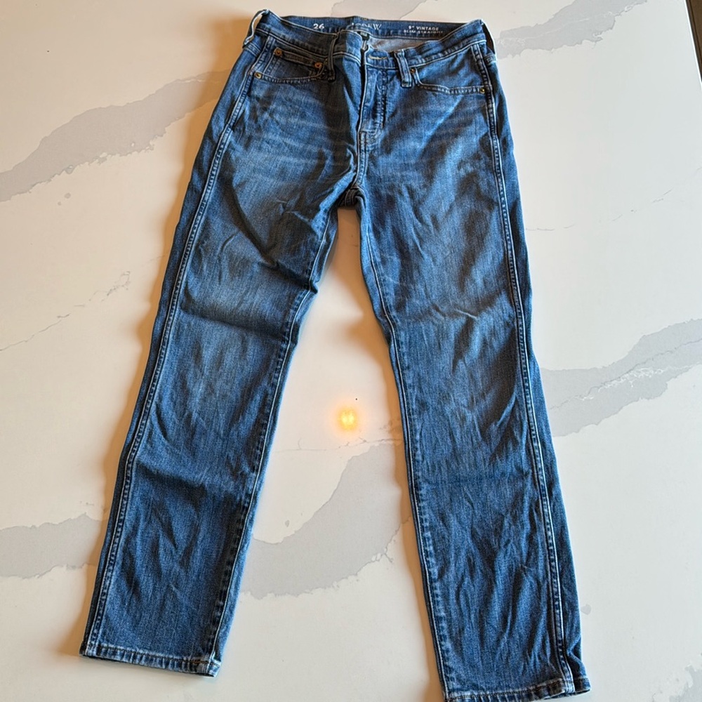 J. Crew 9 Inch Vintage Slim Straight Jean - 26